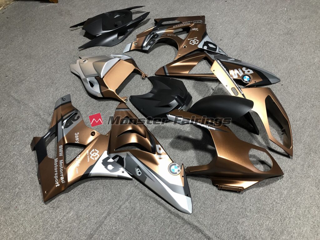 BMW S1000RR custom ABS fairings 2009 - 2014 in Custom Bronze - durable replacement kit, Monster Fairings