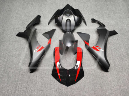 Yamaha R1 2015-2019 Matte Black with Pearl Red ABS Fairings | Monster Fairings