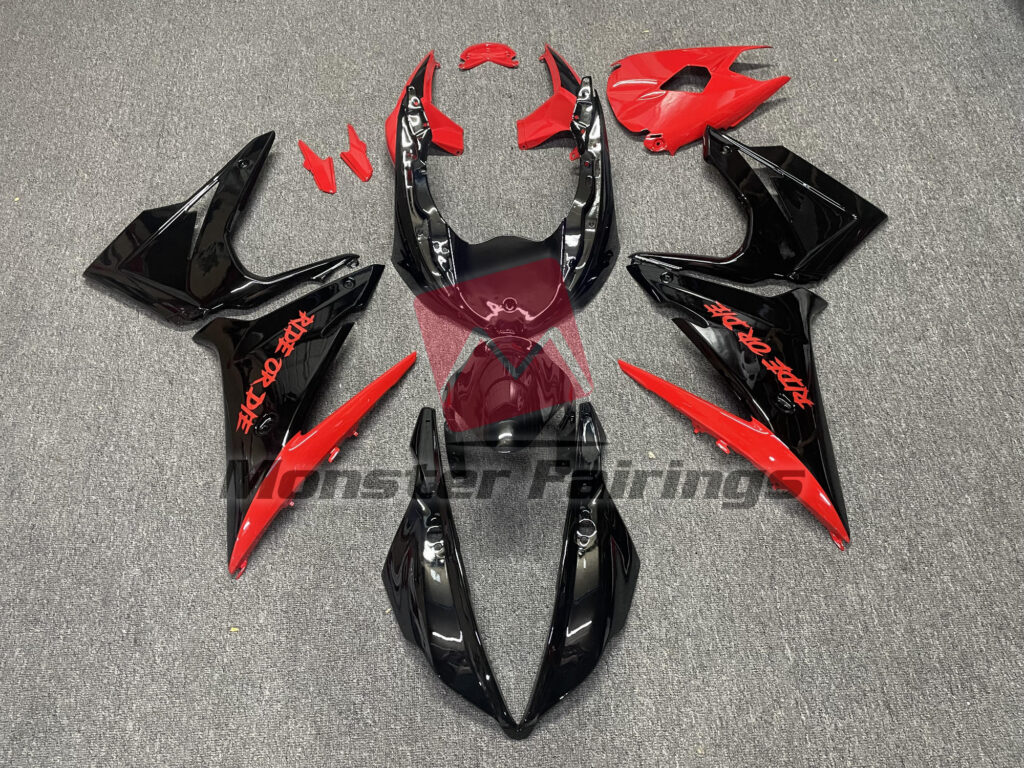Triumph Daytona 675 2013 - 2017 Ride or Die ABS fairings - custom motorcycle bodywork kit by Monster Fairings