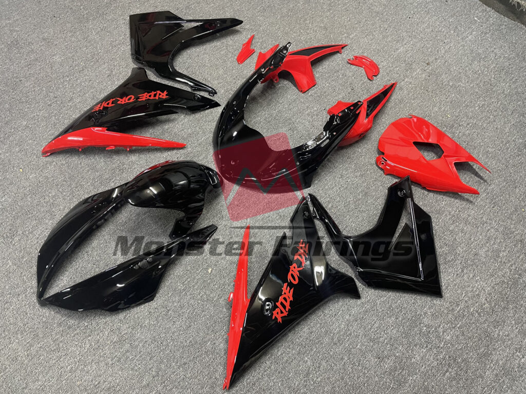 Triumph Daytona 675 custom ABS fairings 2013 - 2017 in Ride or Die - durable replacement kit, Monster Fairings