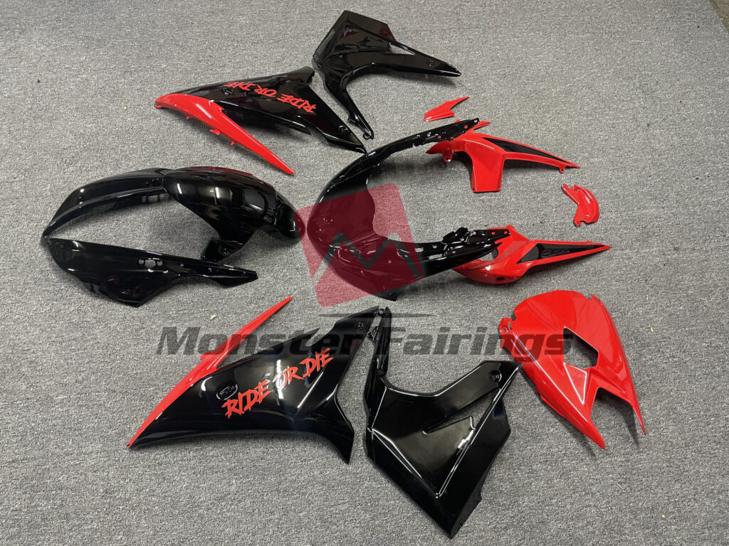 2013 - 2017 Triumph Daytona 675 Ride or Die fairing set - ABS injection, custom painted by Monster Fairings