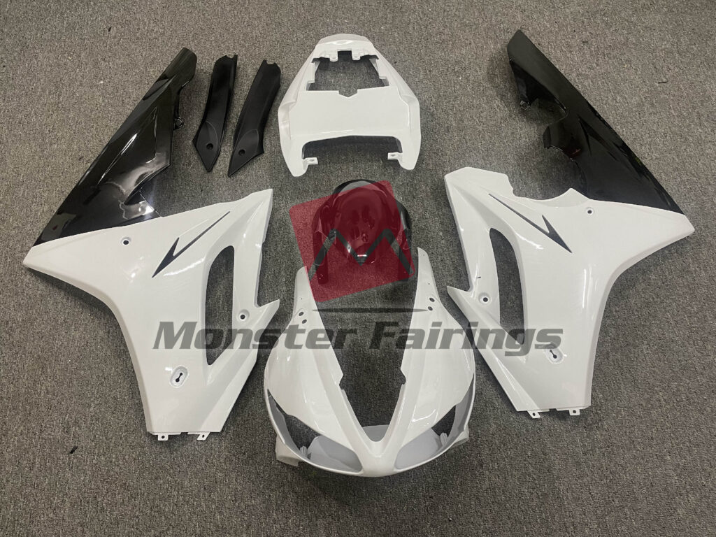 Triumph Daytona 675 2009 - 2012 Gloss White ABS fairings - custom motorcycle bodywork kit by Monster Fairings