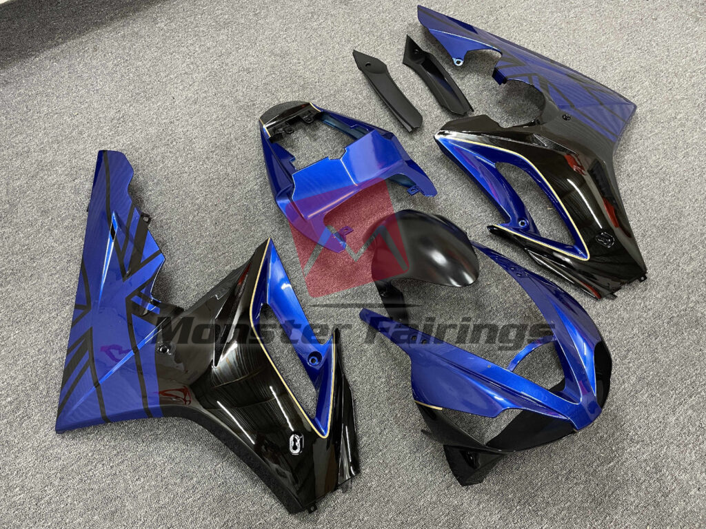 Blue Flag Black ABS fairings for Triumph Daytona 675 2006 - 2008 - premium OEM fit kit by Monster Fairings