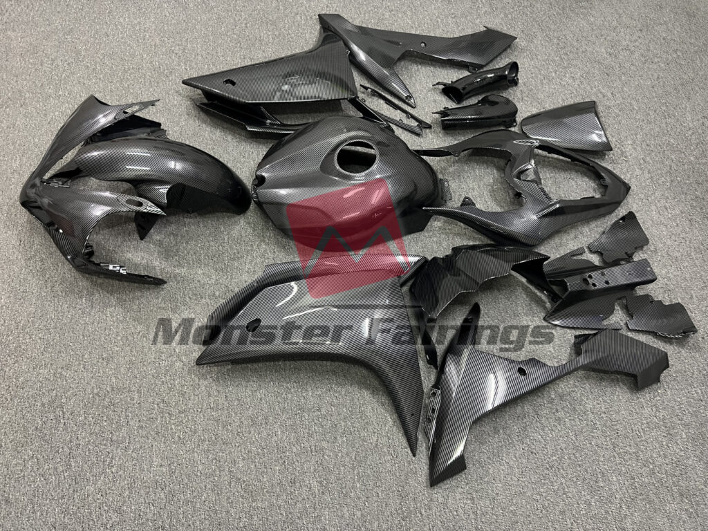 Gloss Carbon Fiber Style ABS fairings for Yamaha R1 2007 - 2008 - premium OEM fit kit by Monster Fairings