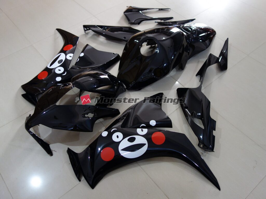 Honda CBR1000RR custom ABS fairings 2012 - 2016 in Gloss Black Funky Design - durable replacement kit, Monster Fairings