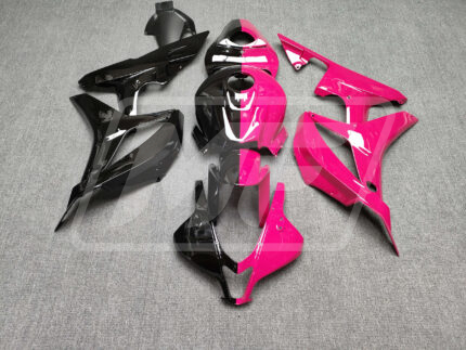 Honda CBR600RR 2007-2008 Gloss Black/Hot Pink Split ABS Fairings | Monster Fairings