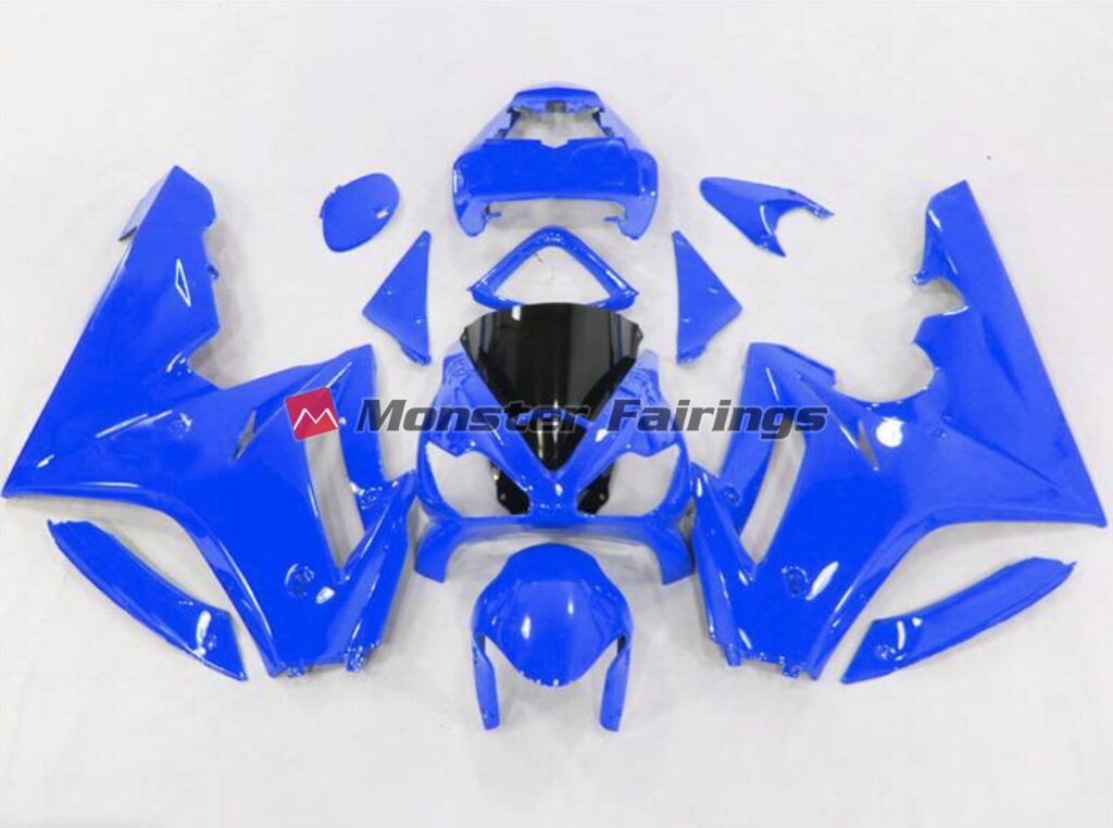 Triumph Daytona 675 2006 - 2008 Vibrant Blue ABS fairings - custom motorcycle bodywork kit by Monster Fairings