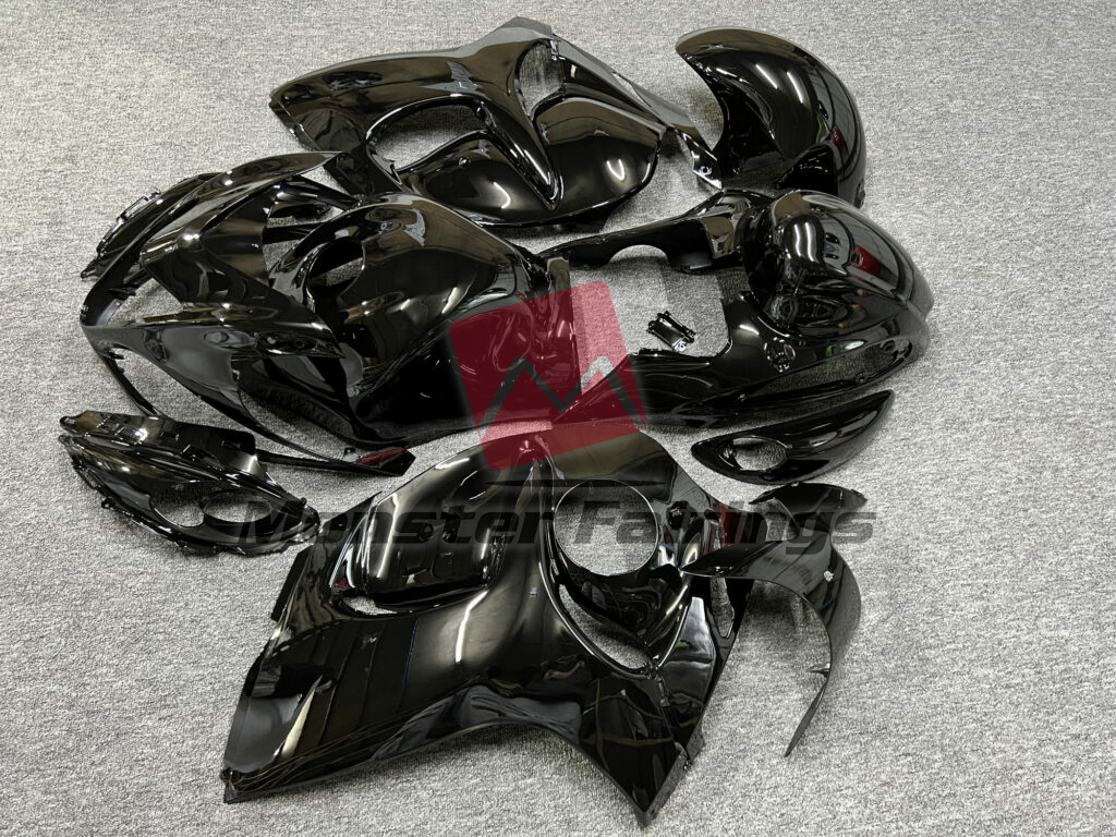 2008 - 2020 Suzuki GSXR 1300 Gloss Black fairing set - ABS injection, custom painted by Monster Fairings