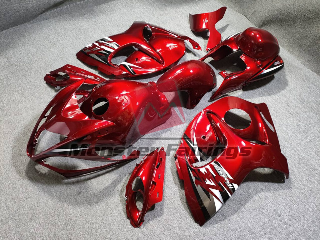 Bright Red ABS fairings for Suzuki GSXR 1300 2008 - 2020 - premium OEM fit kit by Monster Fairings