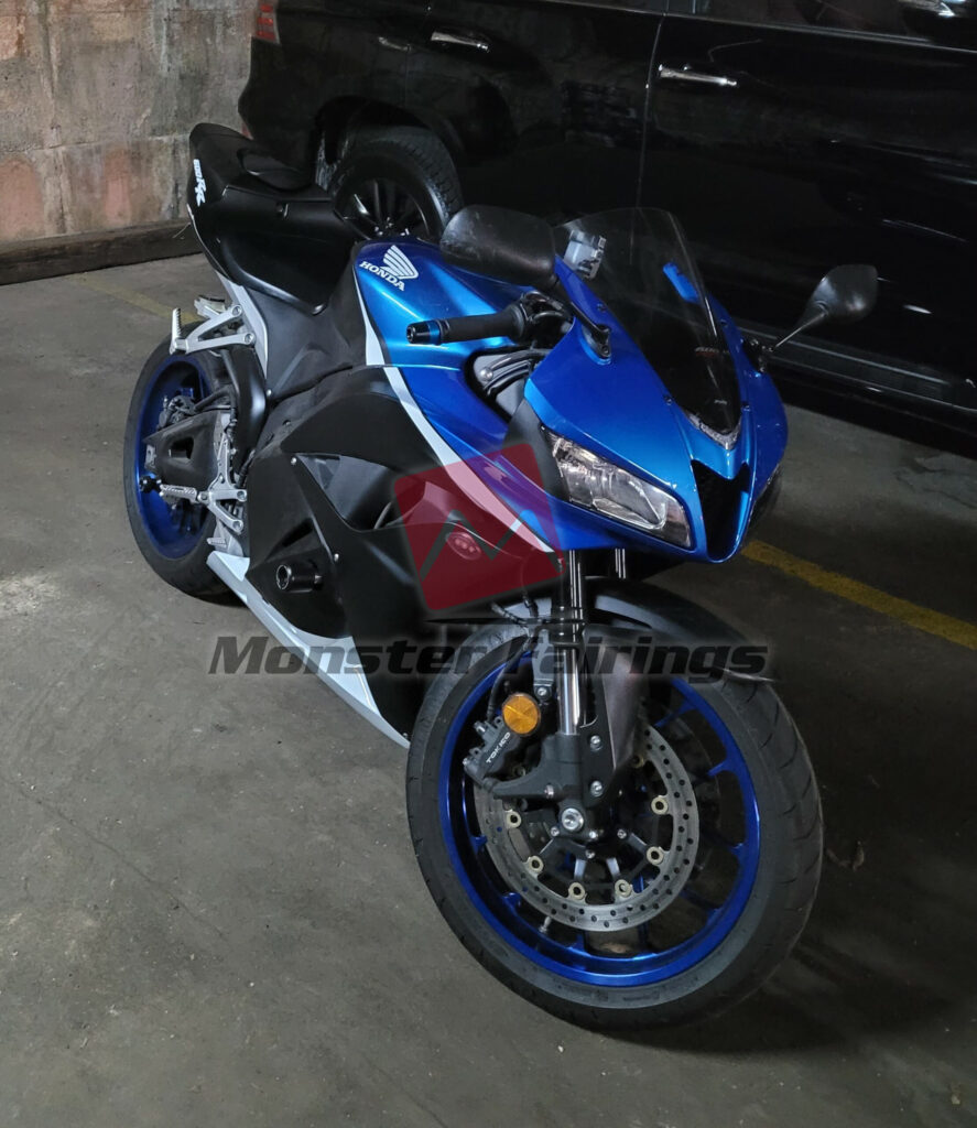 Monster Fairings ABS fairing kit for Honda CBR600RR 2009 - 2012 - Custom Pearl Blue, precise OEM fit