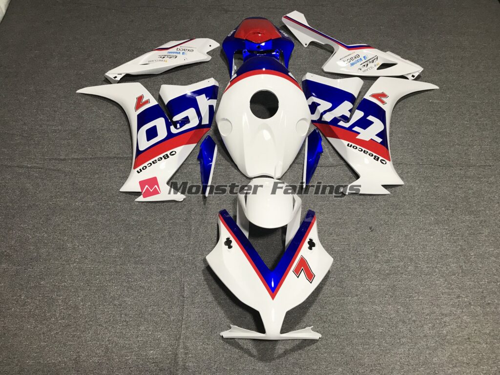 Honda CBR1000RR 2012 - 2016 Racing Design White ABS fairings - custom motorcycle bodywork kit by Monster Fairings