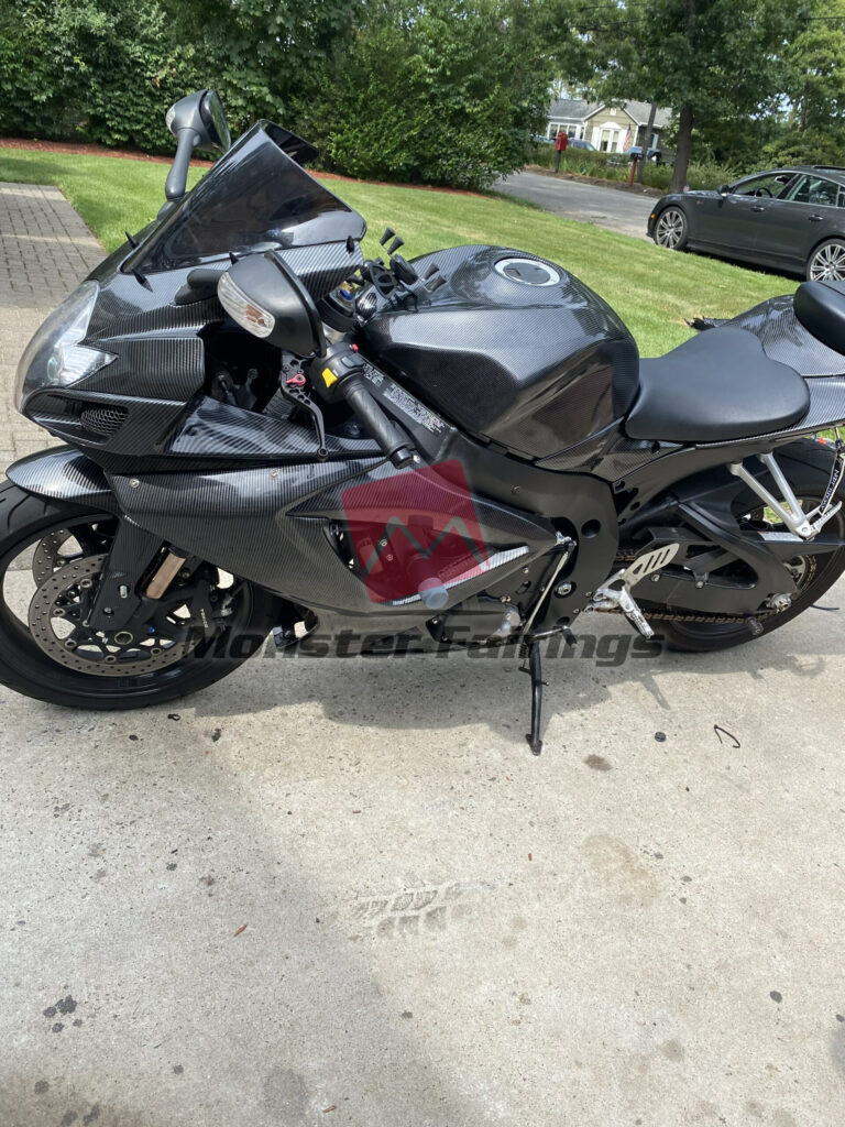 Monster Fairings ABS fairing kit for Suzuki GSXR 600 - 750 2006 - 2007 - Carbon Fiber Style, precise OEM fit