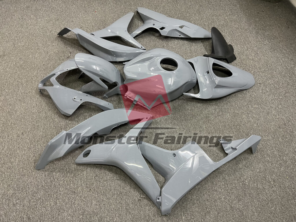 2007 - 2008 Honda CBR600RR Plain Gloss Nardo Gray fairing set - ABS injection, custom painted by Monster Fairings