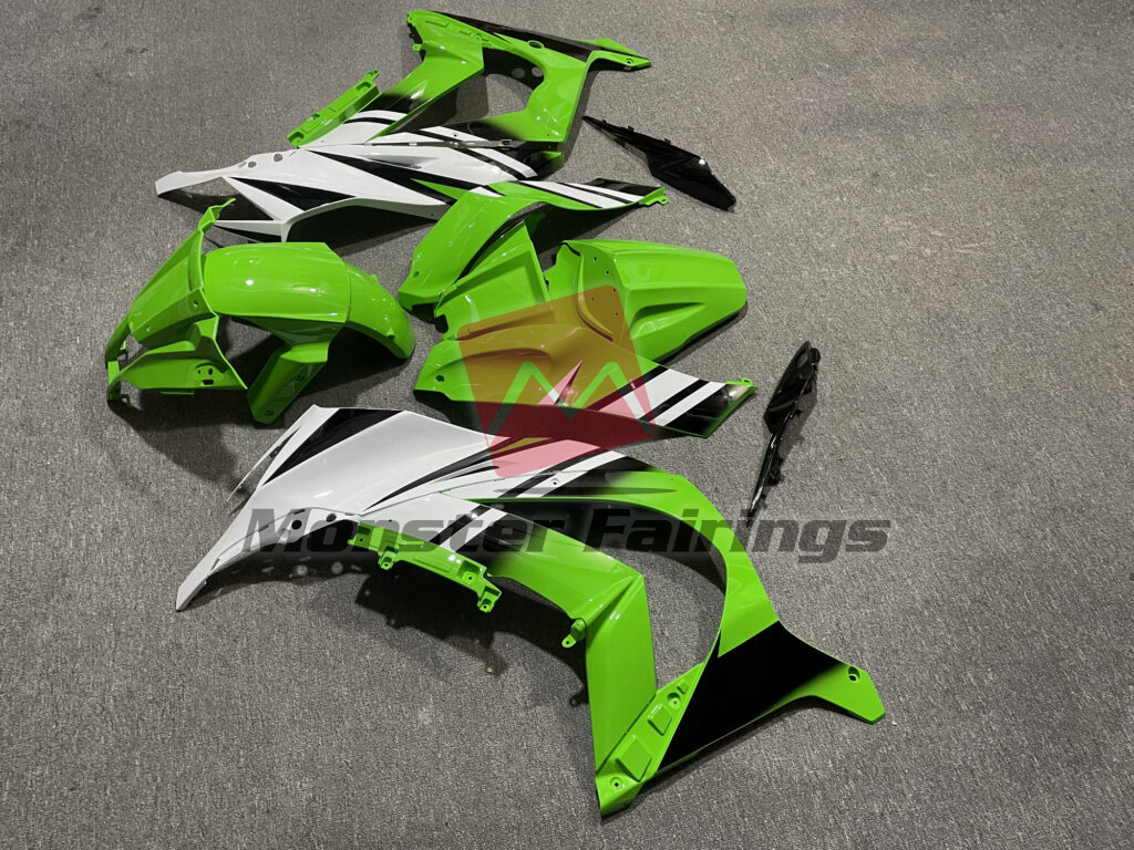 2011 - 2015 Kawasaki ZX10R Gloss OEM Style Green fairing set - ABS injection, custom painted by Monster Fairings