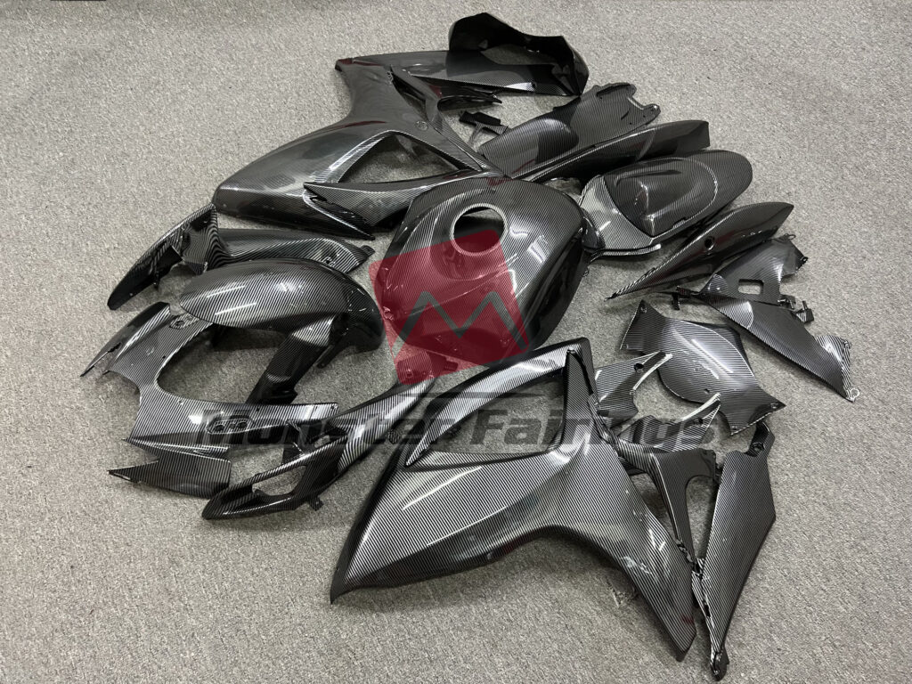 Carbon Fiber Style ABS fairings for Suzuki GSXR 600 - 750 2006 - 2007 - premium OEM fit kit by Monster Fairings