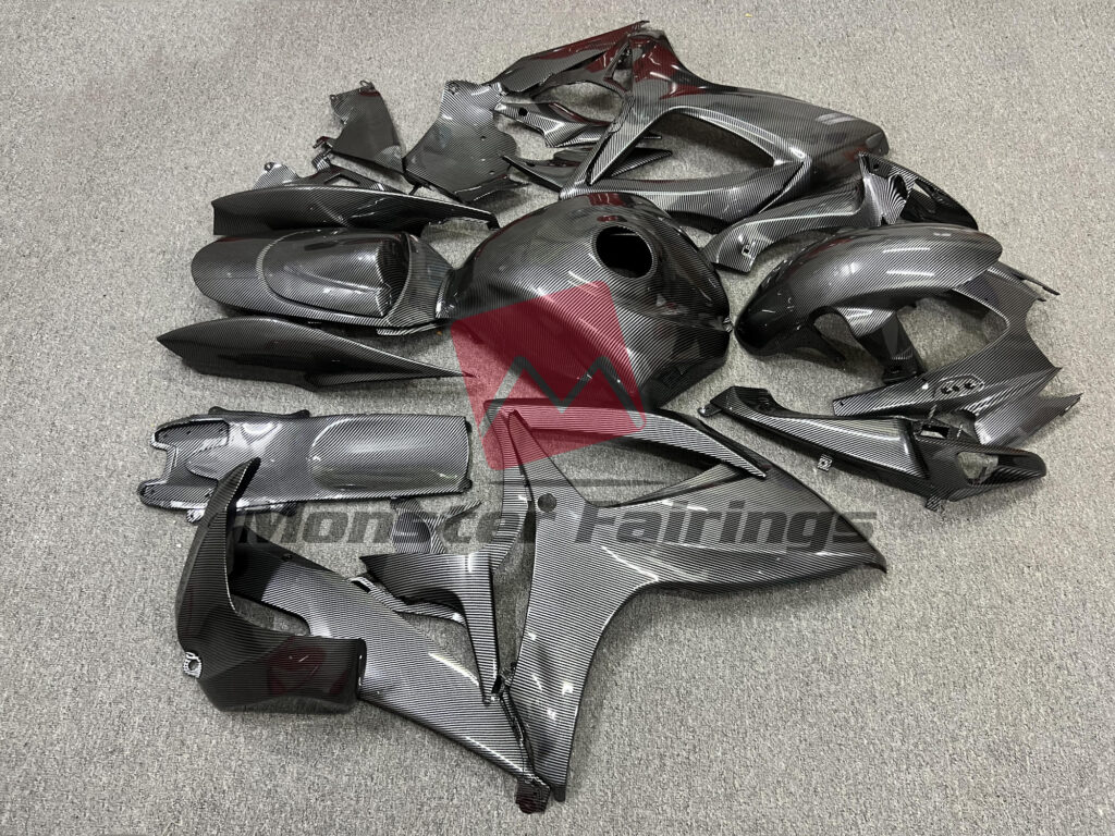 2006 - 2007 Suzuki GSXR 600 - 750 Carbon Fiber Style fairing set - ABS injection, custom painted by Monster Fairings