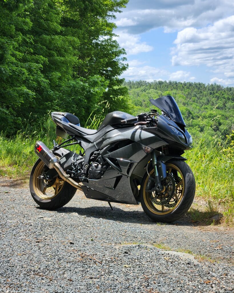 Monster Fairings ABS fairing kit for Kawasaki ZX - 10R 2008 - 2010 - Gloss Carbon Fiber Style, precise OEM fit