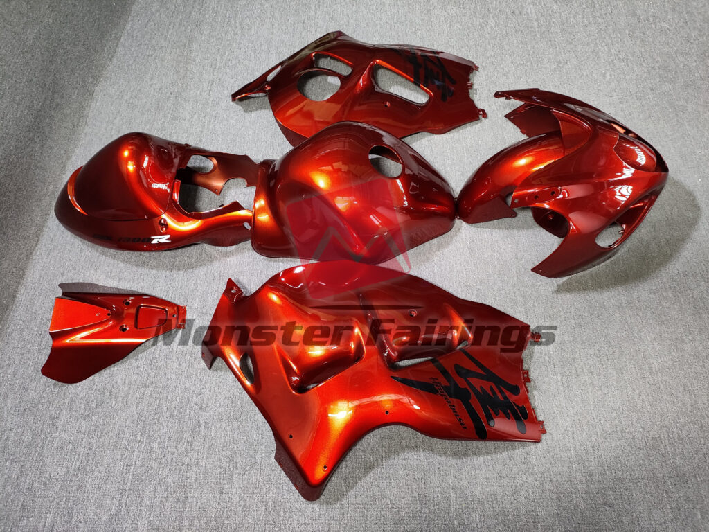 Vibrant Gloss Orange ABS fairings for Suzuki GSXR 1300 1997 - 2007 - premium OEM fit kit by Monster Fairings