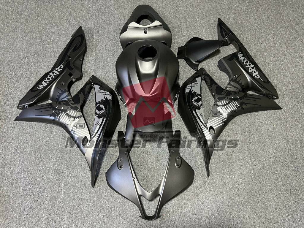 Honda CBR600RR 2007 - 2008 Matte Dark Gray Special Design ABS fairings - custom motorcycle bodywork kit by Monster Fairings