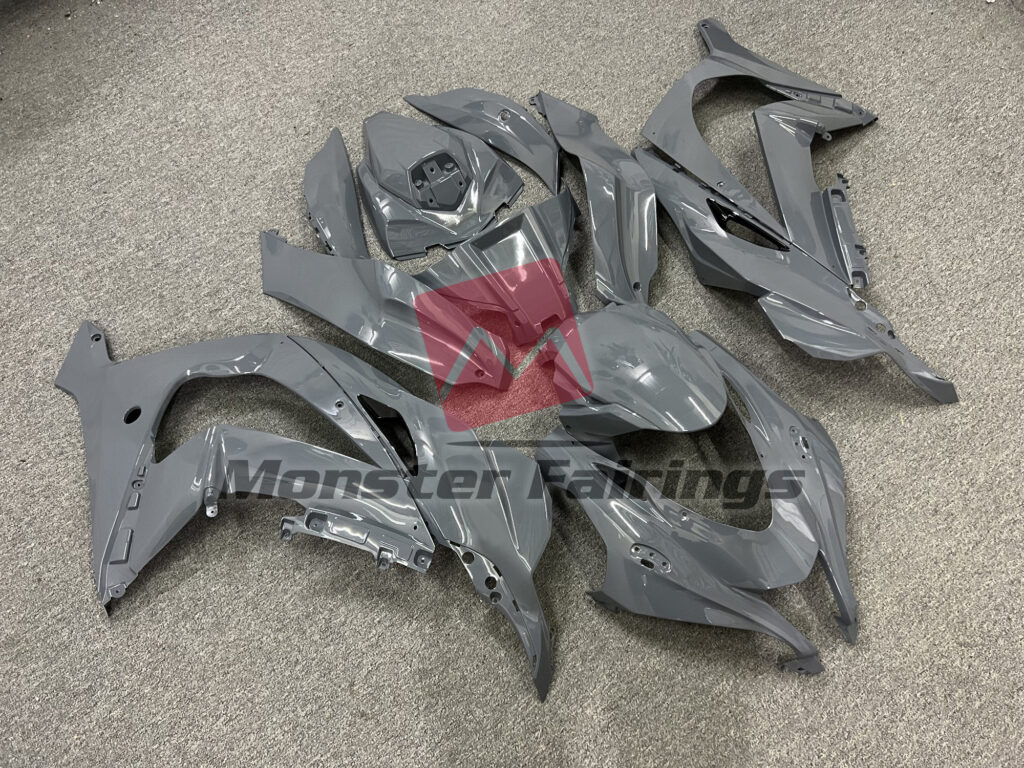 Gloss Nardo Grey ABS fairings for Kawasaki ZX10R 2016 - 2020 - premium OEM fit kit by Monster Fairings