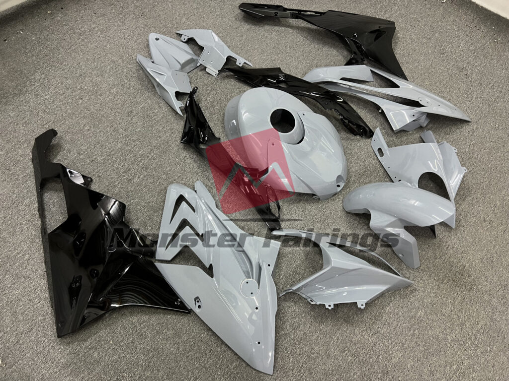 Gloss Nardo Gray & Black ABS fairings for BMW S1000RR 2015 - 2016 - premium OEM fit kit by Monster Fairings