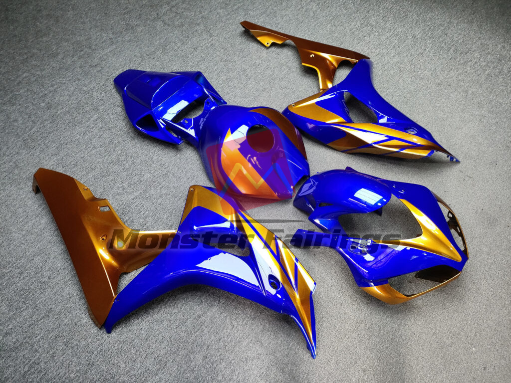 Gloss Blue & Gold ABS fairings for Honda CBR1000RR 2006 - 2007 - premium OEM fit kit by Monster Fairings