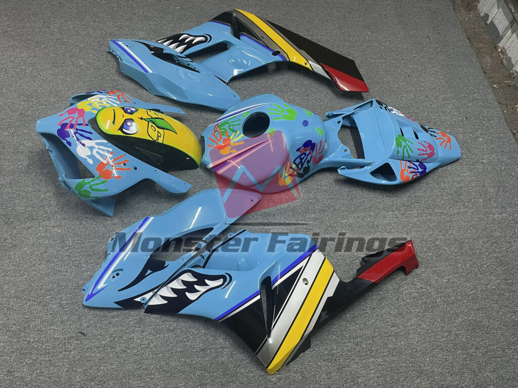 Honda CBR1000RR 2004 - 2005 ABS fairings, Light Blue Shark - high - quality motorcycle kit by Monster Fairings