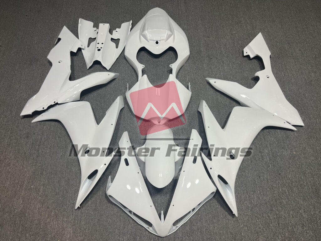 Yamaha R1 2004 - 2006 Gloss White ABS fairings - custom motorcycle bodywork kit by Monster Fairings