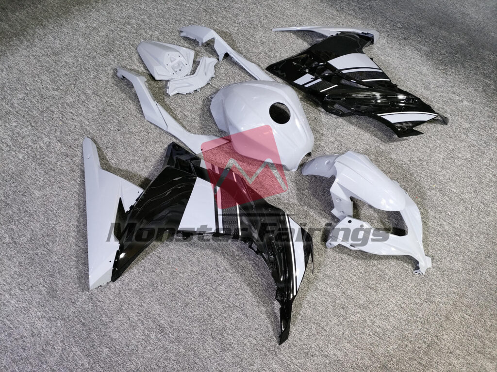 Gloss Nardo Gray & Black ABS fairings for Kawasaki Ninja 300 2013 - 2022 - premium OEM fit kit by Monster Fairings