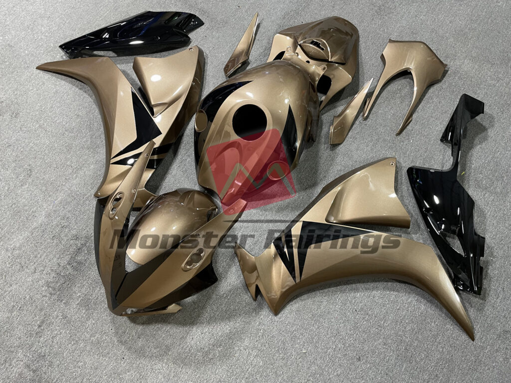 2012 - 2016 Honda CBR1000RR Brown with Black Style fairing set - ABS injection, custom painted by Monster Fairings
