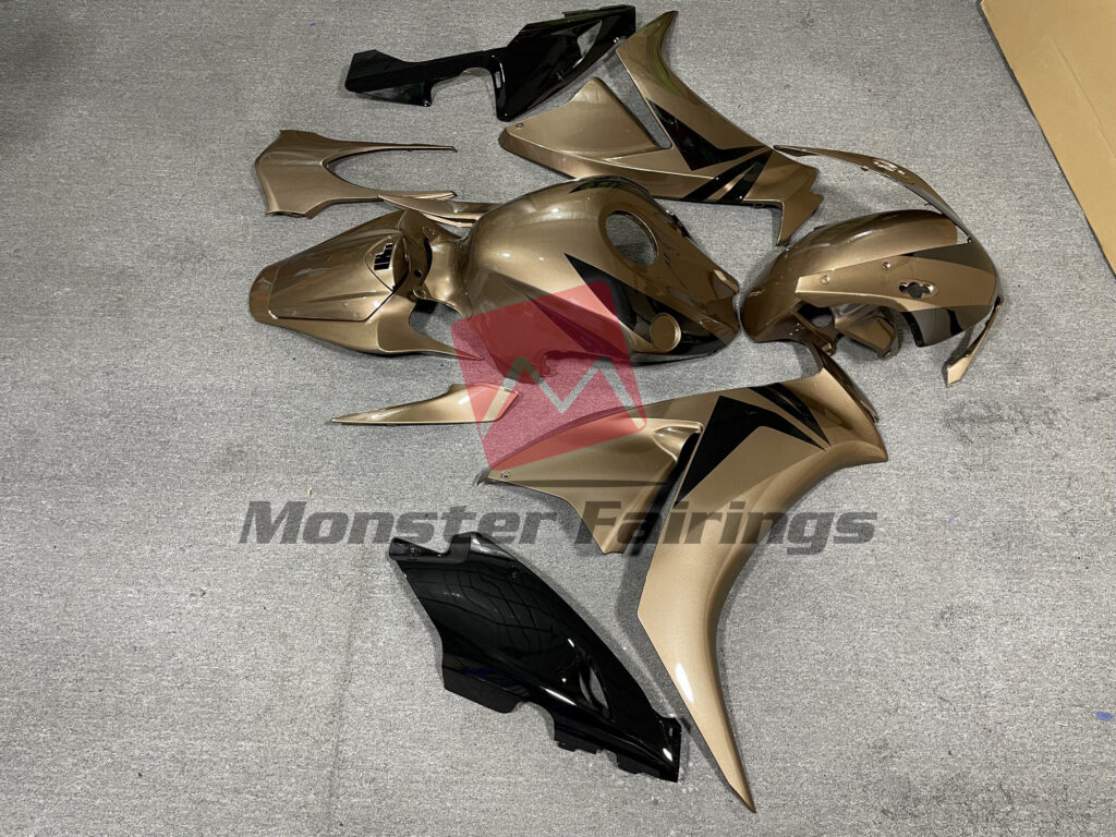 Honda CBR1000RR custom ABS fairings 2012 - 2016 in Brown with Black Style - durable replacement kit, Monster Fairings