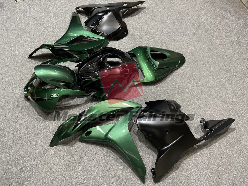 Gloss Deep Green Matte Black ABS fairings for Honda CBR600RR 2009 - 2012 - premium OEM fit kit by Monster Fairings