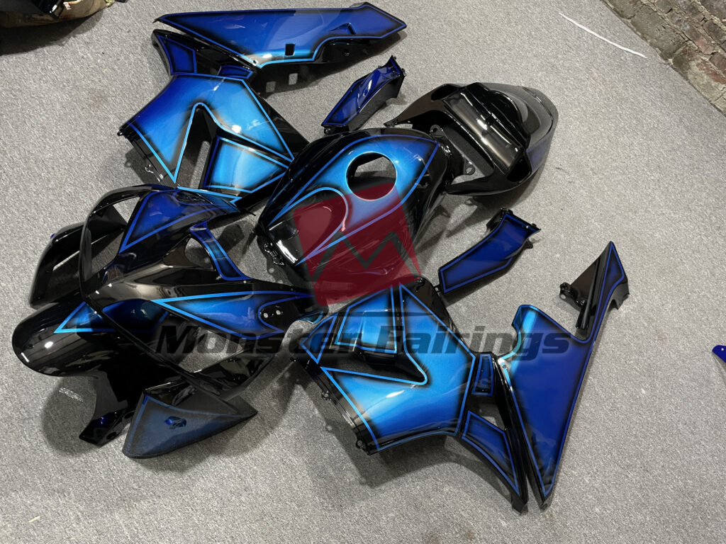 Honda CBR600RR custom ABS fairings 2005 - 2006 in Deep Light Blue - durable replacement kit, Monster Fairings