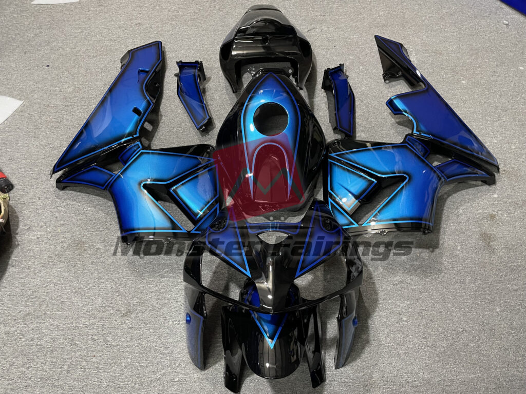 Honda CBR600RR 2005 - 2006 Deep Light Blue ABS fairings - custom motorcycle bodywork kit by Monster Fairings