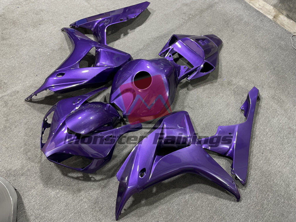 Honda CBR1000RR custom ABS fairings 2006 - 2007 in Solid Purple - durable replacement kit, Monster Fairings
