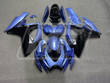 Suzuki GSXR 600-750 2006-2007 Gloss Light Blue & Black ABS Fairings | Monster Fairings