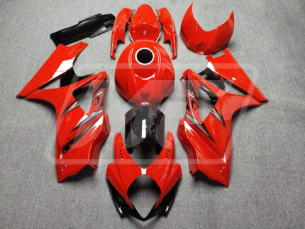 Suzuki GSXR 1000 2007-2008 Gloss Red & Black OEM ABS Fairings | Monster Fairings