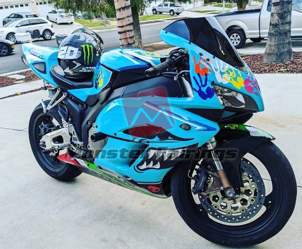 Light Blue Shark ABS fairings for Honda CBR1000RR 2004 - 2005 - premium OEM fit kit by Monster Fairings