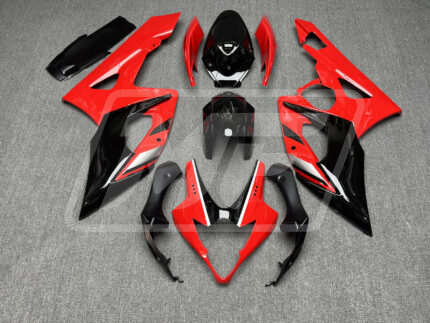 Suzuki GSXR 1000 2005-2006 Gloss Red With Black ABS Fairings | Monster Fairings