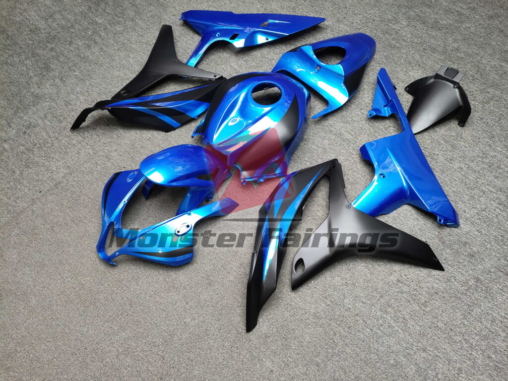 Gloss Blue & Matte Black ABS fairings for Honda CBR600RR 2007 - 2008 - premium OEM fit kit by Monster Fairings