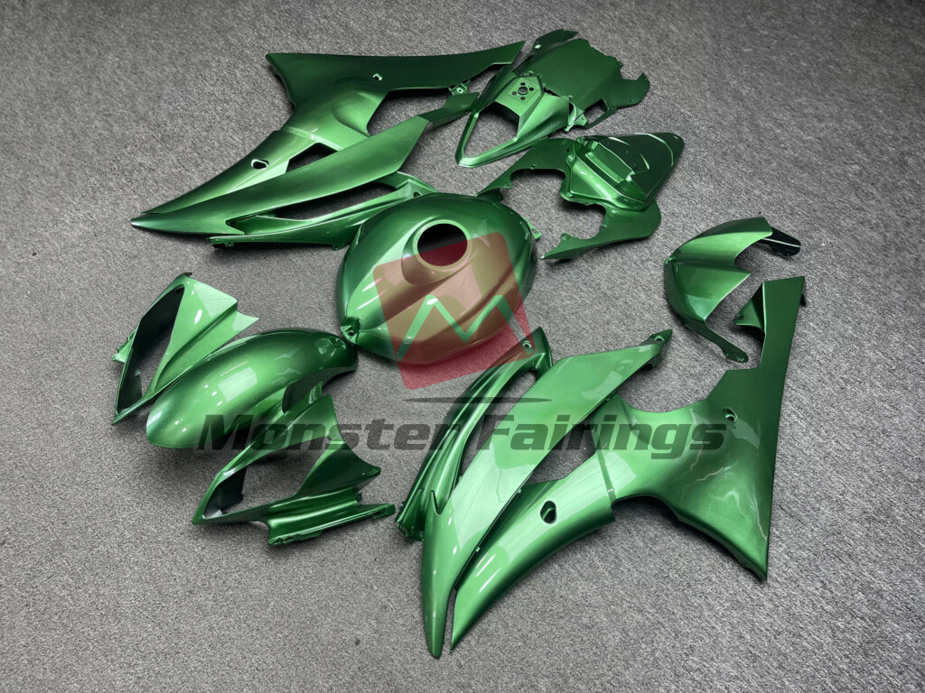 Yamaha R6 custom ABS fairings 2008 - 2016 in Gloss Seafoam Green - durable replacement kit, Monster Fairings