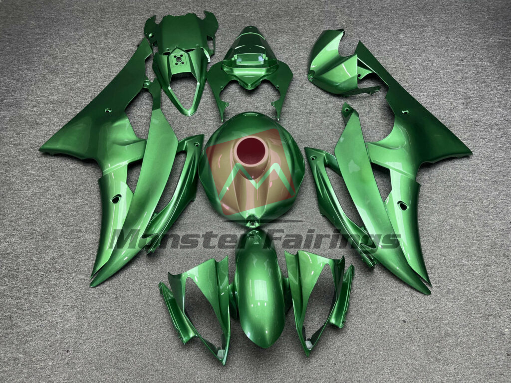 Yamaha R6 2008 - 2016 Gloss Seafoam Green ABS fairings - custom motorcycle bodywork kit by Monster Fairings