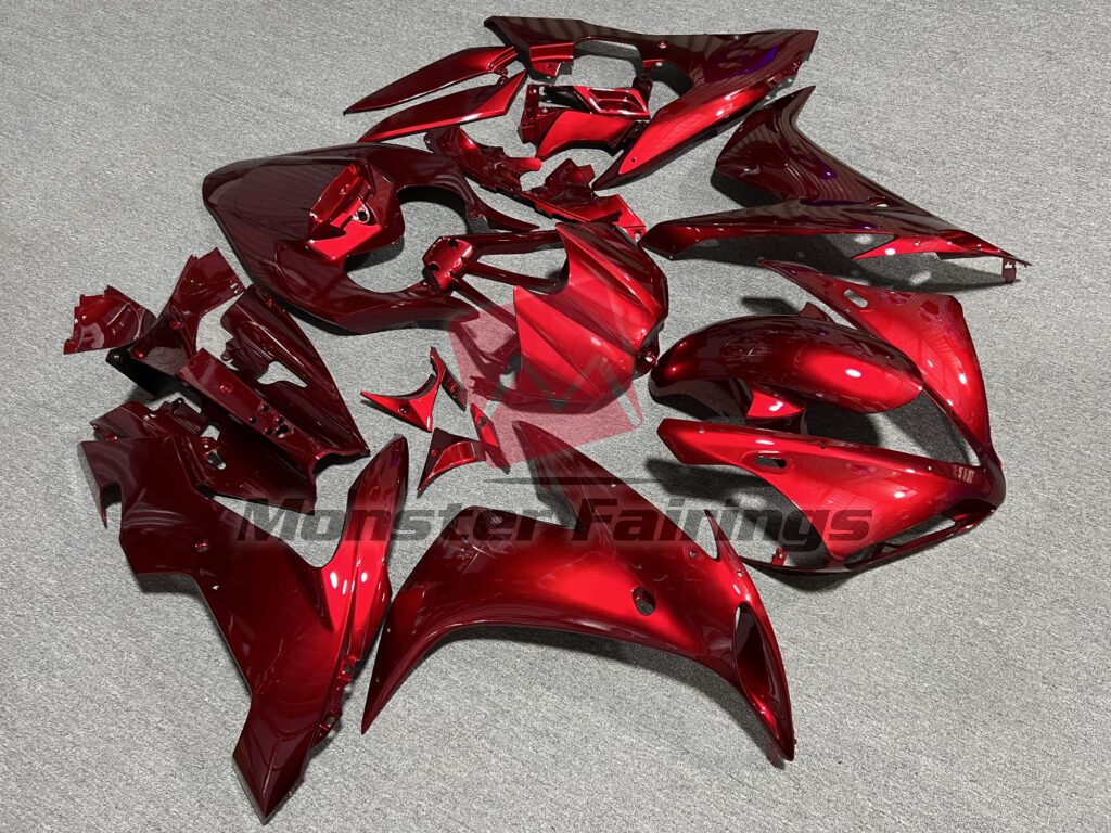 Yamaha R1 custom ABS fairings 2004 - 2006 Gloss Deep Red - durable replacement kit, Monster Fairings