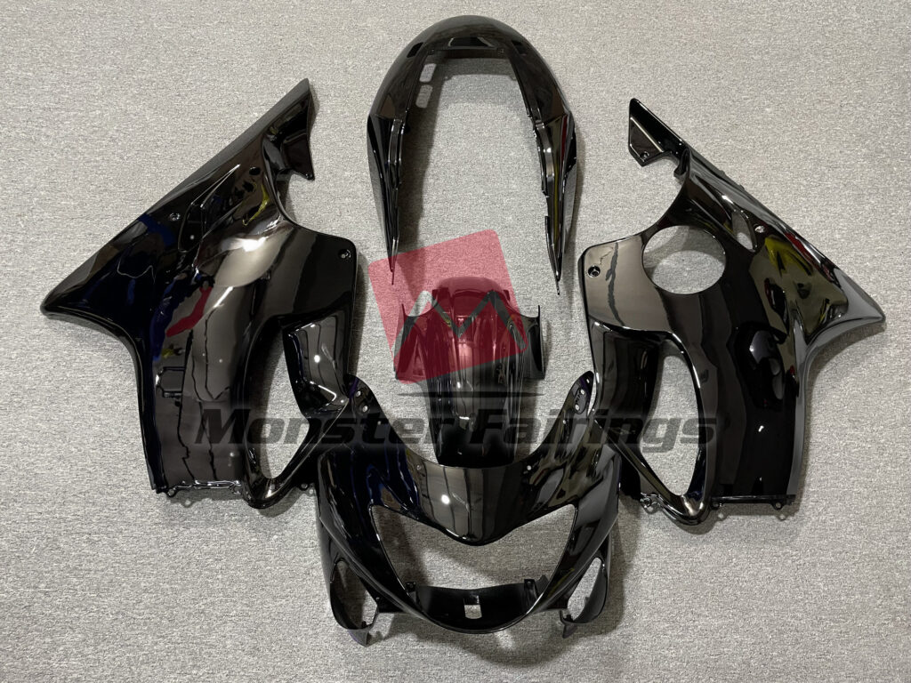 Honda CBR600 F4 1999 - 2000 Gloss Black ABS fairings - custom motorcycle bodywork kit by Monster Fairings