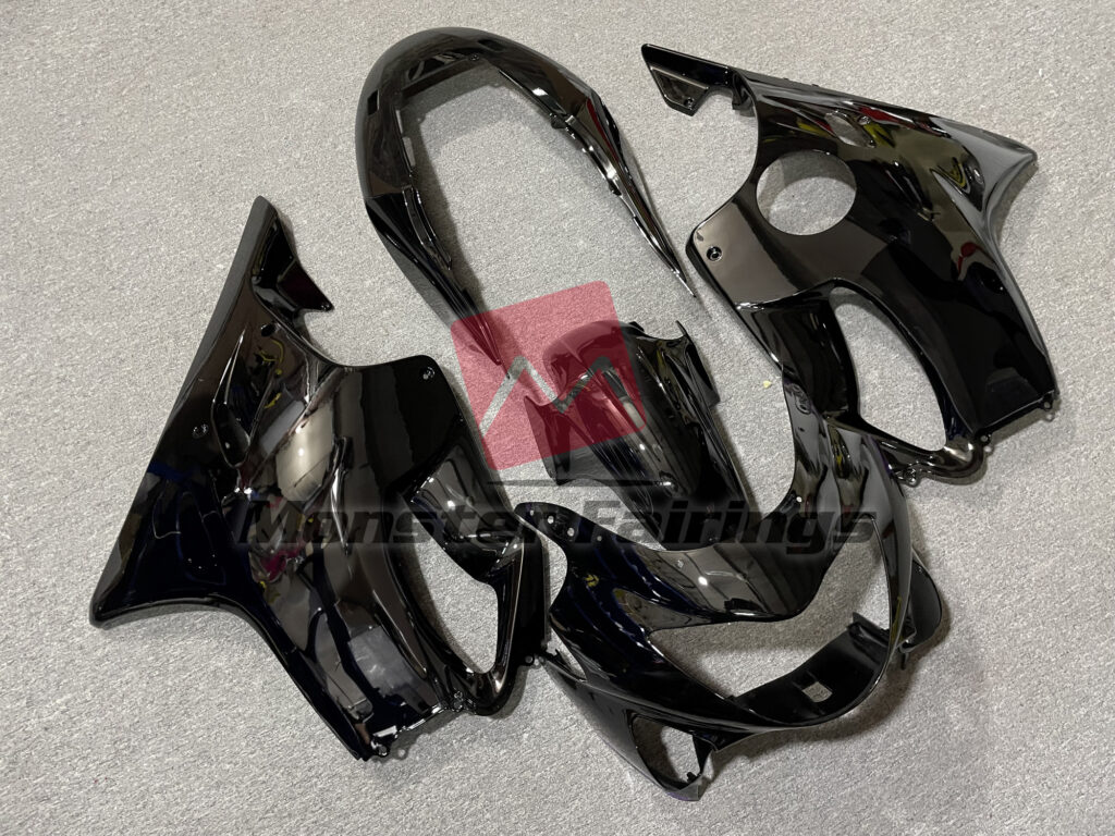 Gloss Black ABS fairings for Honda CBR600 F4 1999 - 2000 - premium OEM fit kit by Monster Fairings