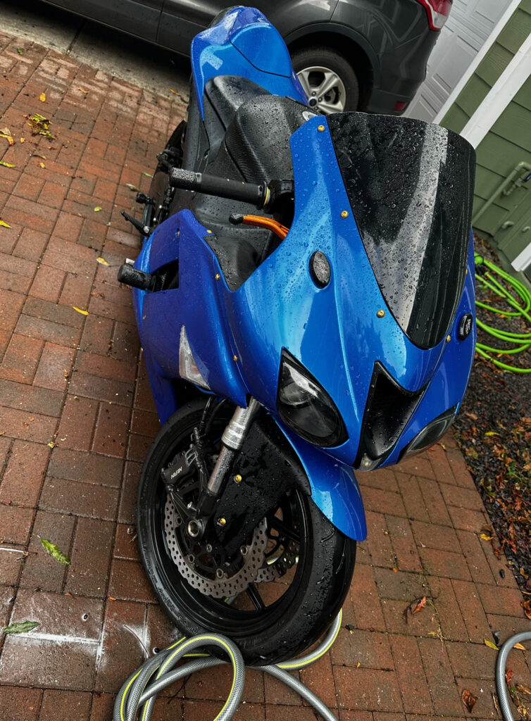 Kawasaki ZX6R 2007 - 2008 ABS fairings, Gloss Blue - high - quality motorcycle kit by Monster Fairings