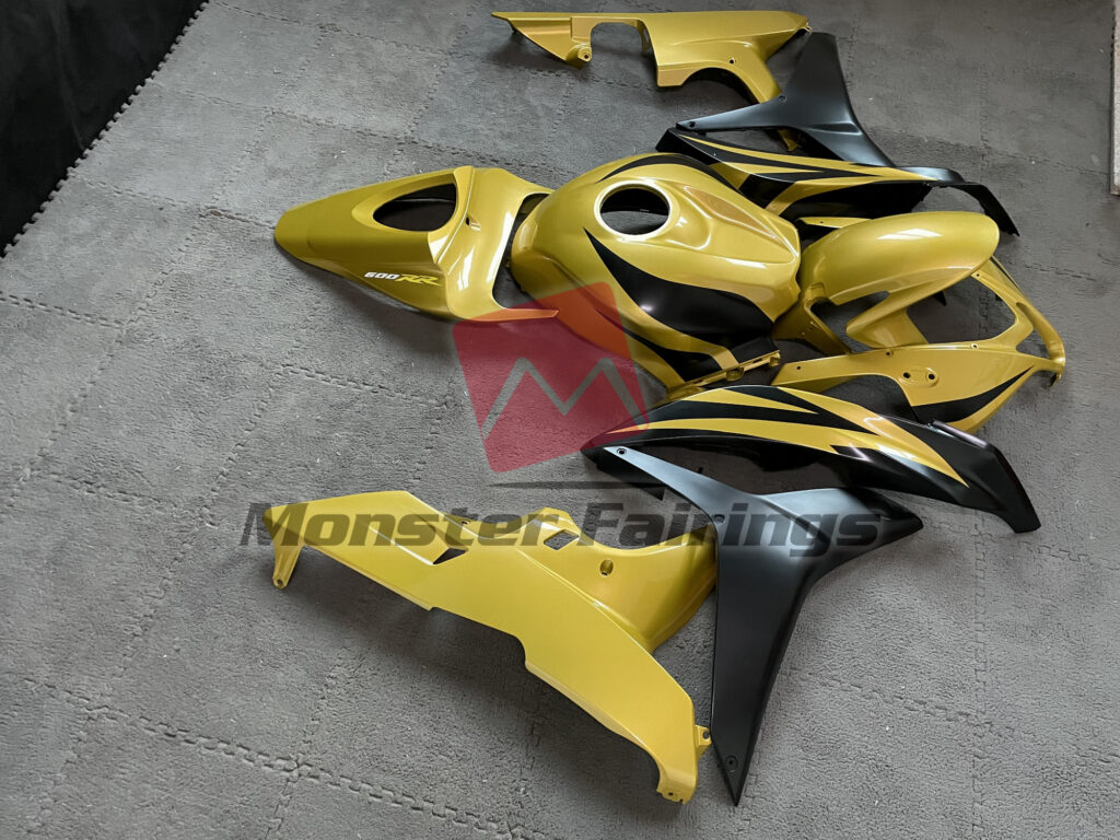 2007 - 2008 Honda CBR600RR Olive Green OEM Style fairing set - ABS injection, custom painted by Monster Fairings