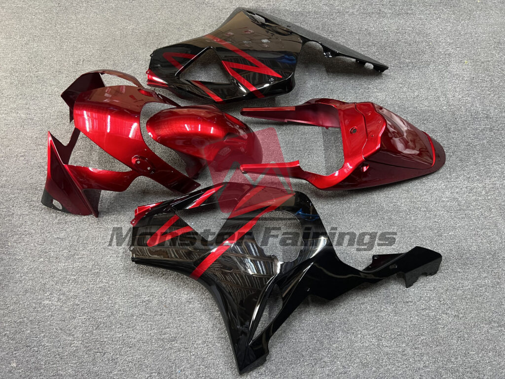 Honda CBR954RR custom ABS fairings 2002 - 2003 in Gloss Electric Red - durable replacement kit, Monster Fairings