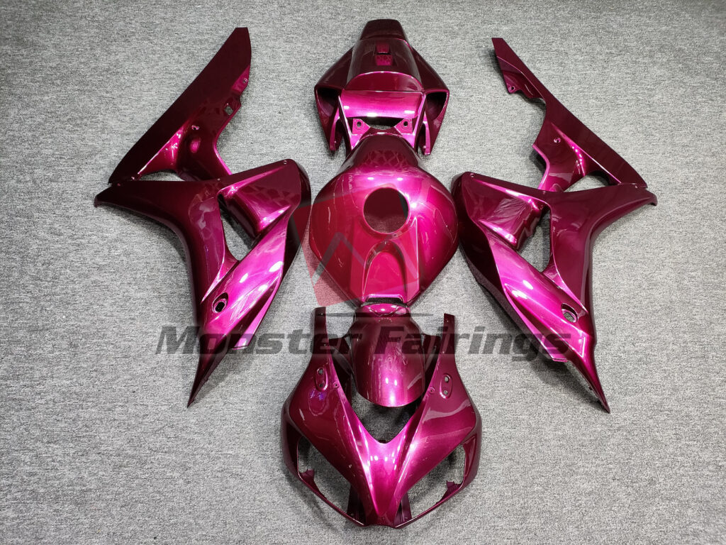 Honda CBR1000RR 2006 - 2007 Gloss Solid Pink ABS fairings - custom motorcycle bodywork kit by Monster Fairings