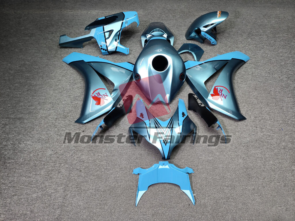 Honda CBR1000RR 2008 - 2011 Gloss Aqua & and Light Blue ABS fairings - custom motorcycle bodywork kit by Monster Fairings